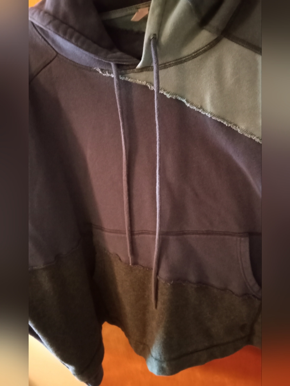 FP Movement by Free People Colorblock Hooded Sweatshirt in Navy and Charcoal - Picture 7 of 10